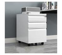 SFANIIX Archivador Vertical con Soporte for Impresora, archivador metálico, Armario bajo for Oficina, Almacenamiento de Datos y Archivos, Armario de Tres cajones(B)