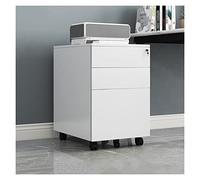 SFANIIX Archivador Vertical con Soporte for Impresora, archivador metálico, Armario bajo for Oficina, Almacenamiento de Datos y Archivos, Armario de Tres cajones(A)