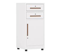 SFANIIX Archivador Vertical de 2 cajones, de Acero metálico con Cerradura, for Papel A4, Legal y Carta.(White)