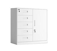 SFANIIX Archivador Vertical de Oficina con Cerradura, Soporte for Impresora, cajón y Cerradura.(A-5 Drawer)