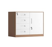 SFANIIX Archivador Vertical de Oficina con Cerradura, Soporte for Impresora, cajón y Cerradura.(D-4 Drawer)