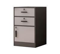 SFANIIX Archivador Vertical for Impresora, Armario Lateral de Oficina, Armario de Suelo con Cerradura(D)