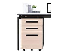 SFANIIX Archivador Vertical móvil Deslizante con Soporte for Impresora y cajón for Archivos. Armario bajo con Cerradura.(D)