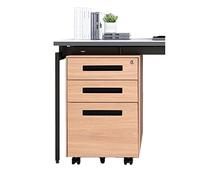 SFANIIX Archivador Vertical móvil Deslizante con Soporte for Impresora y cajón for Archivos. Armario bajo con Cerradura.(A)