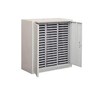 SFANIIX Archivador Vertical, Soporte for Impresora, archivador Lateral, Armario Organizador de Archivos, cajón con Puerta, archivadores(54 Draws - with Door)