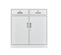 SFANIIX Archivadores metálicos de Oficina, armarios Bajos de 2 cajones, pequeños armarios de Almacenamiento con Cerradura(1.4mm)
