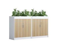 SFANIIX Armario archivador Lateral de Madera con división Baja, Armario de Oficina con Cerradura(1600 * 300 * 800)