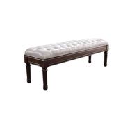 SFANIIX Banco de Sofá Otomano Taburete de Madera Suave for el Extremo de la Cama, Banco de Zapatos de Cuero for el hogar y el Dormitorio Banco Otomano Moderno