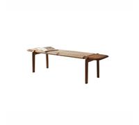 SFANIIX Banco de Sofá Otomano Taburete de pie de Cama de ratán nórdico, Banco de Zapatos de Casa Simple Creativo for Dormitorio, Banco Largo Junto a la Cama Banco Otomano Moderno