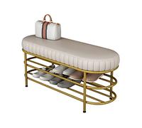 SFANIIX Banco de Sofá Otomano Taburete for Cambiar Zapatos de Arte del Hierro, Banco for el hogar, Taburete for Extremo la Cama, for Prueba, for sofá Tienda(100x45x39cm)