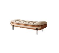SFANIIX Banco de Sofá Otomano Taburete Italiano Ligero De Lujo For Mesita De Noche, Sofá Pequeño For Dormitorio, Banco Simple, Taburete For Cambiar Zapatos Banco Otomano Moderno