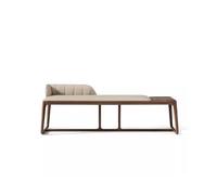 SFANIIX Banco de Sofá Otomano Taburete Retro Chino for Cama, Taburete de Madera Maciza de Nogal Negro for el hogar, Taburete Sencillo for Cambiar Zapatos, Taburete for sofá Banco Otomano Moderno
