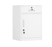 SFANIIX Cajón de Almacenamiento bajo el Escritorio, pequeño archivador metálico con Cerradura, Ideal for la Oficina en casa.(B)