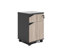 SFANIIX Cajón de Almacenamiento bajo Escritorio, archivador pequeño de Madera Maciza, Soporte rodante for Impresora, Armario Vertical Comercial(A)