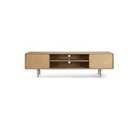 SFANIIX Consola Multimedia Moderna 180cm Centro Entretenimiento Madera Maciza, Almacén Mimbre Rústico Moderno para Hogares & Hoteles para Sala de Estar Dormitorio