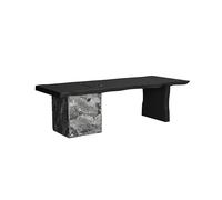 SFANIIX Escritorio de Oficina en Casa Banco de Trabajo Oficina pequeño Madera Maciza, Adecuado for Pasillo, hogar, Ordenador del Presidente la Empresa, Mesa Individual Negra(160x70x75cm)