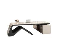 SFANIIX Escritorio de Oficina en Casa Escritorio De Oficina, Director Ejecutivo, Gerente General, Moderno Mesa Sencilla Moderna