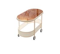 SFANIIX Mesa Auxiliar Mesa pequeña compacta Estilo Mantequilla, Mesa de Centro, mesita Noche, Auxiliar for Sala Estar, sofá Esquina
