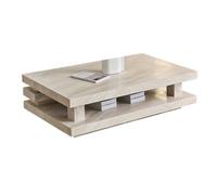 SFANIIX Mesa central moderna mueble bar de travertino, mesa de café, pequeña mesa de salón, mesa de dormitorio, mesa de café