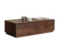 SFANIIX Mesa de Centro Moderna Mesa de Centro Retro nórdica Madera Maciza, Mesa té for apartamento pequeño, Moderna, Rectangular, Sencilla, Armario Almacenamiento Mesa Auxiliar de Café