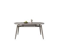 SFANIIX Mesa de Comedor Mesa de Comedor nórdica Madera Maciza for el hogar, retráctil, Plegable, Moderna, Sencilla, Redonda y Variable(1.2m)