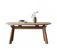 SFANIIX Mesa de Comedor Mesa de Comedor retráctil Madera con Tablero Roca for el hogar, Sencilla y Moderna, Plegable(1.5m)