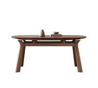 SFANIIX Mesa de Comedor Mesa de Comedor retráctil Madera Maciza, Redonda Convertible, for Sala Estar, pequeña Mesa Plegable for el hogar(1.2m)