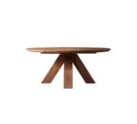 SFANIIX Mesa de Comedor Mesa de Comedor Retro Antigua Madera Maciza for Restaurante Rural, Mesa Redonda Sala Estar(140cm)