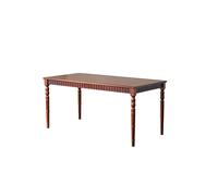 SFANIIX Mesa de Comedor Mesa de Comedor Romana Madera Cerezo, 160 x 80 75 cm, Maciza, Gruesa, Retro, Larga, for Restaurante, pequeño apartamento, Banco Trabajo