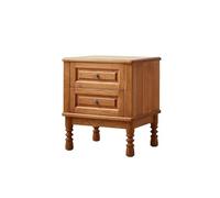 SFANIIX Mesitas de Noche Modernas Estantería para Cama de Madera de Cerezo Maciza 48x40x56cm Retro Minimalista, Mueble para Dormitorio Salón Mesita de Noche para Dormitorio