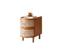 SFANIIX Mesitas de Noche Modernas Mesita De Noche De Madera Maciza, Armario Lateral Pequeño, Armario De Almacenamiento, Lado Simple, Pocos Cajones Pequeños Mesita de Noche para Dormitorio