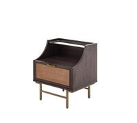 SFANIIX Mesitas de Noche Modernas Mesita De Noche De Madera Maciza, Cajón, Mesita De Noche, Mueble Auxiliar Mesita de Noche para Dormitorio