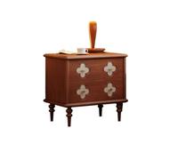 SFANIIX Mesitas de Noche Modernas Mesita De Noche De Madera Maciza, Mueble De Almacenamiento con Doble Cajón, Simple Y Moderno, Mesita De Noche For Dormitorio Mesita de Noche para Dormitorio(02)