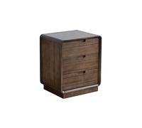 SFANIIX Mesitas de Noche Modernas Mesita de Noche de Nogal de 50 x 40 x 60 cm, Mesa de Almacenamiento for Dormitorio, Mueble de Madera Moderno y Sencillo. Mesita de Noche para Dormitorio