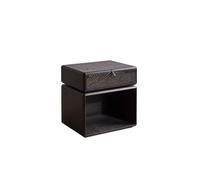 SFANIIX Mesitas de Noche Modernas Mesita De Noche Giratoria De Madera Maciza, Mesita De Noche For Dormitorio, Armario De Almacenamiento Negro Mesita de Noche para Dormitorio