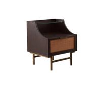 SFANIIX Mesitas de Noche Modernas Mesita De Noche Maciza Sencilla, Mesa Auxiliar Nórdica, Mueble Auxiliar con Cajón Mesita de Noche para Dormitorio