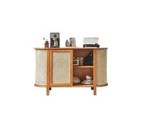 SFANIIX Mueble Tipo Bufé Aparador de Comedor de ratán contra la Pared, Armario de Almacenamiento de Madera for Sala de Estar Sencilla for el hogar Aparador con Almacenamiento