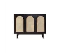 SFANIIX Mueble Tipo Bufé Aparador de Madera Retro for Sala de Estar, Mueble de Almacenamiento de ratán for Porche, Mueble de té for Hotel Aparador con Almacenamiento