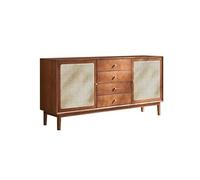 SFANIIX Mueble Tipo Bufé Aparador de ratán, aparador de Madera, Adecuado for armarios de Almacenamiento de Pared en la Sala de Estar, la Entrada y la Cocina Aparador con Almacenamiento