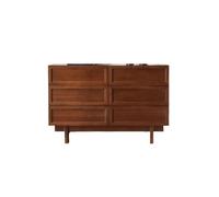 SFANIIX Mueble Tipo Bufé Mesa de Almacenamiento con Cajones para Salón de Madera Maciza 120 cm, Mueble Vintage de Almacenamiento, Apta para Balcón, Vestíbulo etc Aparador con Almacenamiento