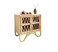 SFANIIX Mueble Tipo Bufé Mesilla de Noche de ratán nórdico, Sencilla, for hoteles, posadas y Casas de Familia, Armario de Almacenamiento Aparador con Almacenamiento