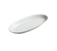 SFANIIX Platos de cena reutilizables bandeja bandeja bandeja 35 cm ovalada gran pescado plato cerámica al vapor pescado plato hotel restaurante ambiente platos vajilla ensalada platos para cocina