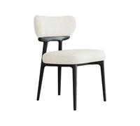SFANIIX Silla de Escritorio Silla de Comedor Minimalista, Taburete for el hogar, Silla escandinava Madera Fresno, Moderna pequeña con Respaldo for