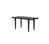 SFANIIX Taburete de Madera for mesita Noche, Banco for Zapatos, reposapiés, Largo Tejido, Taburete for Tienda Ropa Cambiar Zapatos Banco