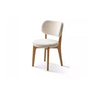 SFANIIX Taburete de tocador Madera Maciza, Taburete Moderno Blanco Simple, for Dormitorio y hogar, Silla Suave Terciopelo Cordero Reposapiés Pequeño(A)