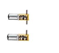 SFCHEN Motorreductor de metal N20, DC3V, 6V, 12V, 4-380 rpm, motor eléctrico de baja velocidad y alto par para robot bricolaje, cerradura eléctrica para coche (3V30RPM_Single Shaft)
