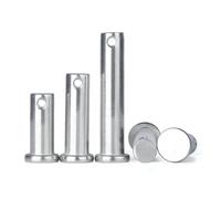 SFCHEN Pasador cilíndrico de cabeza plana de acero inoxidable 304, perno de posicionamiento del agujero GB882, perno del eje, M3, M4, M5, M6, M8 (M6 2 unidades, 60 mm)