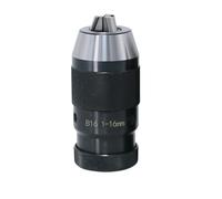 SFCNCVBTBX 1x B10 B12 B16 B18 B22 portabrocas Portabrocas sin llave Autoapriete Bloqueo automático Rango de abrazadera 0,5-6 mm 1-10 1-13 1-16 herramienta Mandril(B16 1-16mm)