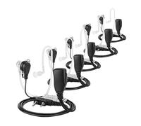 SFCNCVBTBX Auriculares De 5 Piezas Compatibles for Transceptor, Walkie-talkie, Tubo Aire, PTT, Radio 2 Pines for For Kenwood For Baofeng UV 5R Auriculares para walkie-talkie