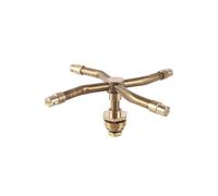 SFCNCVBTBX Boquilla de latón giratoria 1/2 pulgada y brazo 2/3/4 for riego césped jardín, herramienta atomizadora automática Boquilla para césped(4 arm sprinkler)